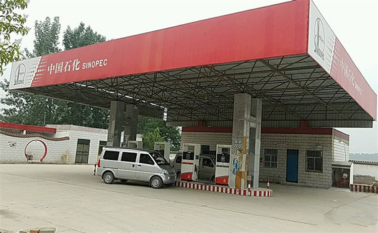 济源加油站钢结构网架案例5